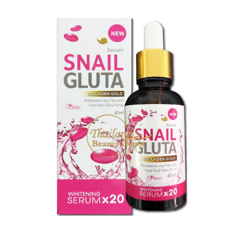 snail-gluta-serum Snail Gluta Collagen Gold Serum 40 ml - الصورة 1
