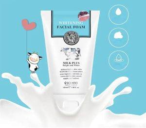 ⁦Beauty Buffet Scentio Milk Plus Whitening Q10 Facial Foam 100 ml⁩ - الصورة ⁦5⁩