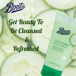 ⁦Boots Cucumber Facial Wash⁩ - الصورة ⁦2⁩