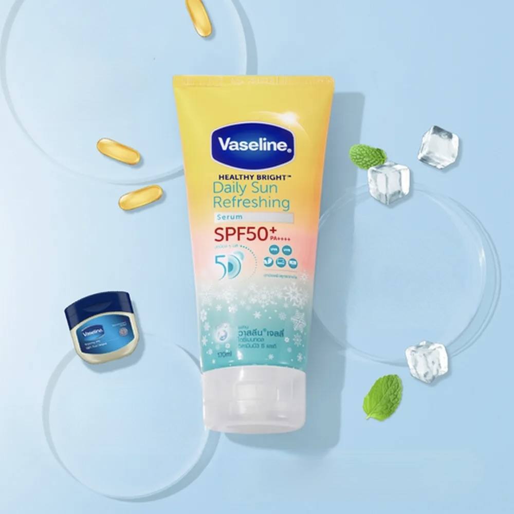 ⁦Vaseline Bright Serum Daily Sun Refreshing 170 ml⁩ - الصورة ⁦3⁩