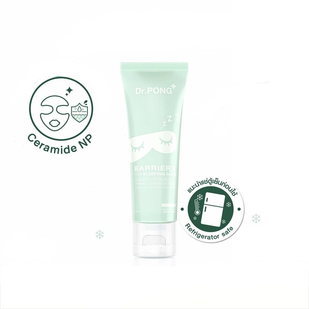 3bdb183c25217e8d22fc030d17006d4b Dr.PONG BarrierX Hya Skin Barrier Sleeping Mask 50 ml - الصورة 1