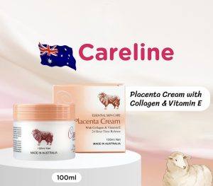 ⁦Careline Placenta Cream with Collagen & Vitamin E 100 ml⁩ - الصورة ⁦2⁩