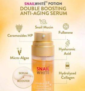 ⁦Namu Life Snailwhite Double 2X Booster Serum⁩ - الصورة ⁦3⁩