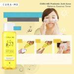 ⁦CURA-MD 2in1 Prebiotic Anti-Acne Balance Essence Toner 150 ml⁩ - الصورة ⁦3⁩
