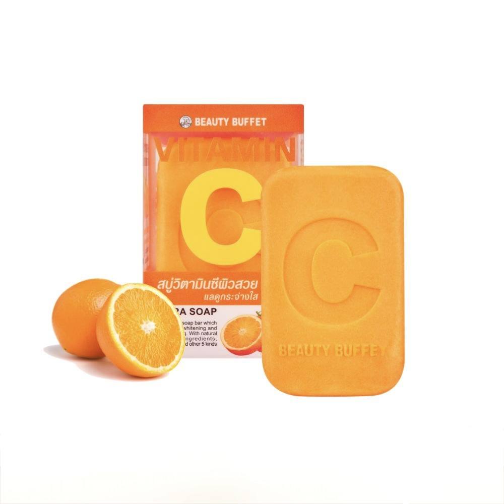 3c6d6fbcc9eb27a866fbd58c0b5487a1 Beauty Buffet Vitamin C Aura Soap 100 g - الصورة 1