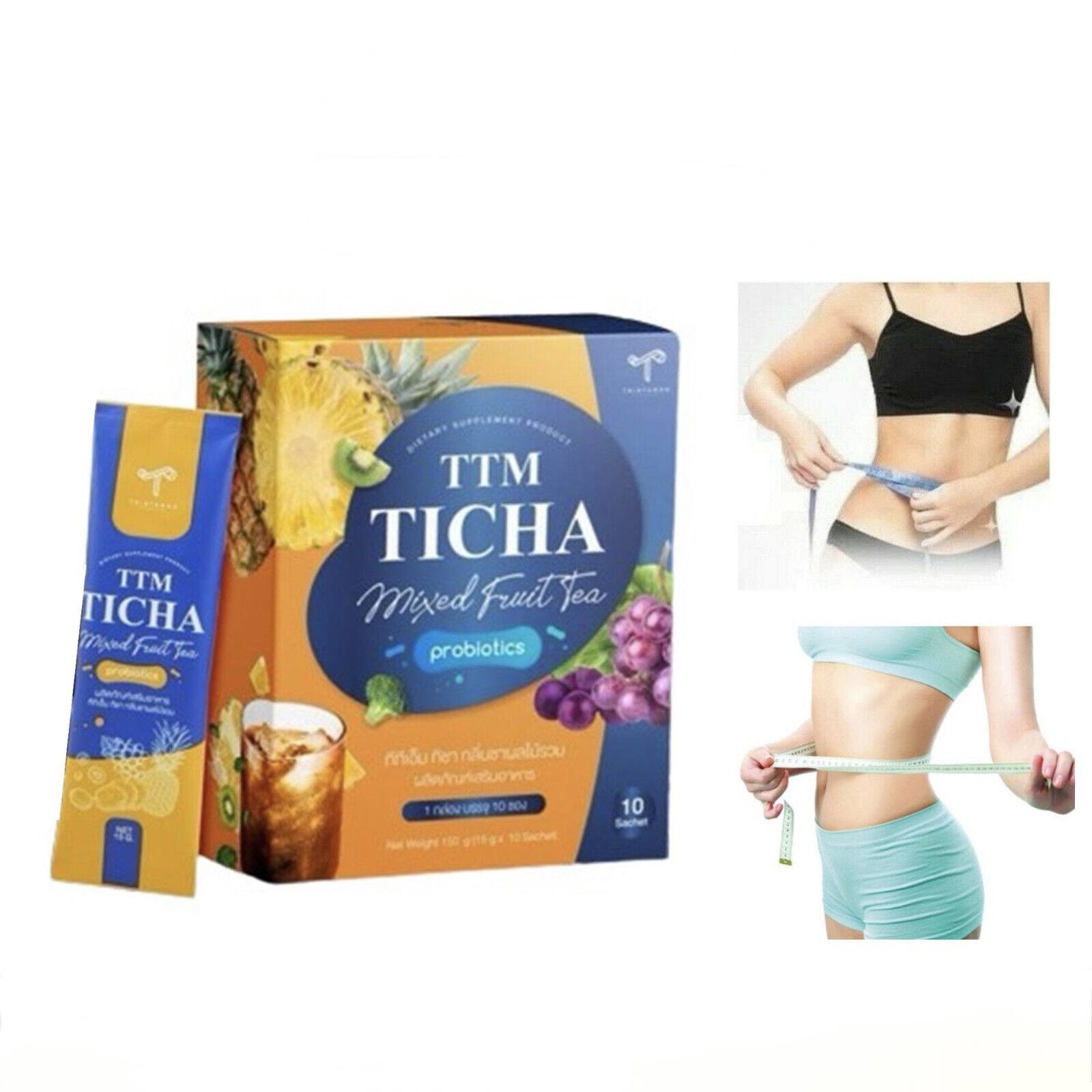 s-l1600 TTM TICHA Mix Fruit Tea Probiotic Weight loss 10 Sachets - الصورة 1