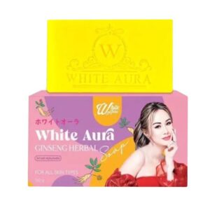 White Aura Ginseng Herbal Soap Collagen Vit-C 160 g