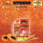 ⁦Mega White Gold France Papaya & Carrot Lotion Kojic AA2G 500 ml⁩ - الصورة ⁦3⁩