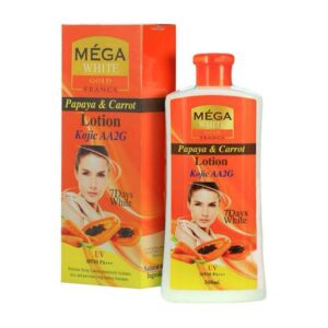 Mega White Gold France Papaya & Carrot Lotion Kojic AA2G 500 ml