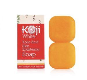 Koji White Kojic Brightening Skin Soap Vit C + Hyaluronic Acid 2 savons
