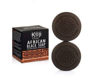 Koji White African Black Soap Oat Meal & Shea Butter 2 savons