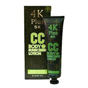 4K Plus 5X CC Body Sunscreen Lotion SPF50 150 g Green