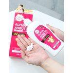 ⁦Alpha 3Plus Arbutin Collagen Lotion UV Protection 500 ml⁩ - الصورة ⁦2⁩