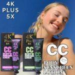 ⁦4K Plus 5X CC Body Sunscreen Lotion SPF50 150 g Pink⁩ - الصورة ⁦3⁩