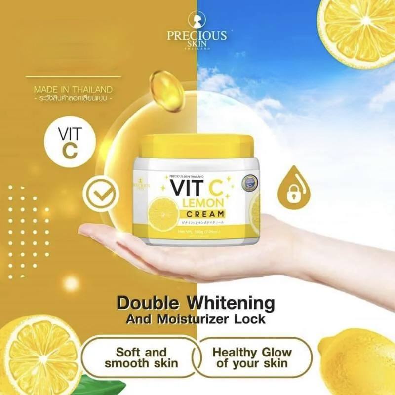 ⁦Precious Skin Vit C Lemon Cream 200 gr⁩ - الصورة ⁦4⁩