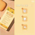 ⁦Koji White Kojic Acid & Vitamin C Soap 2 bars⁩ - الصورة ⁦2⁩