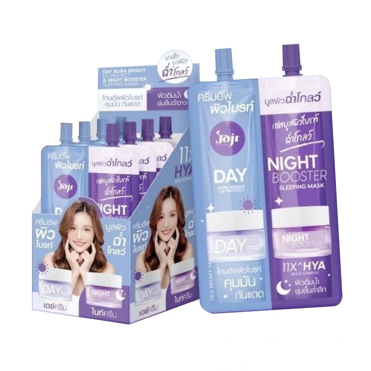 th-11134207-7r98q-lzk72ro5vbmx82 Joji Secret Young Aura Bright Day & Night Booster Sleeping Mask 16 g - الصورة 1