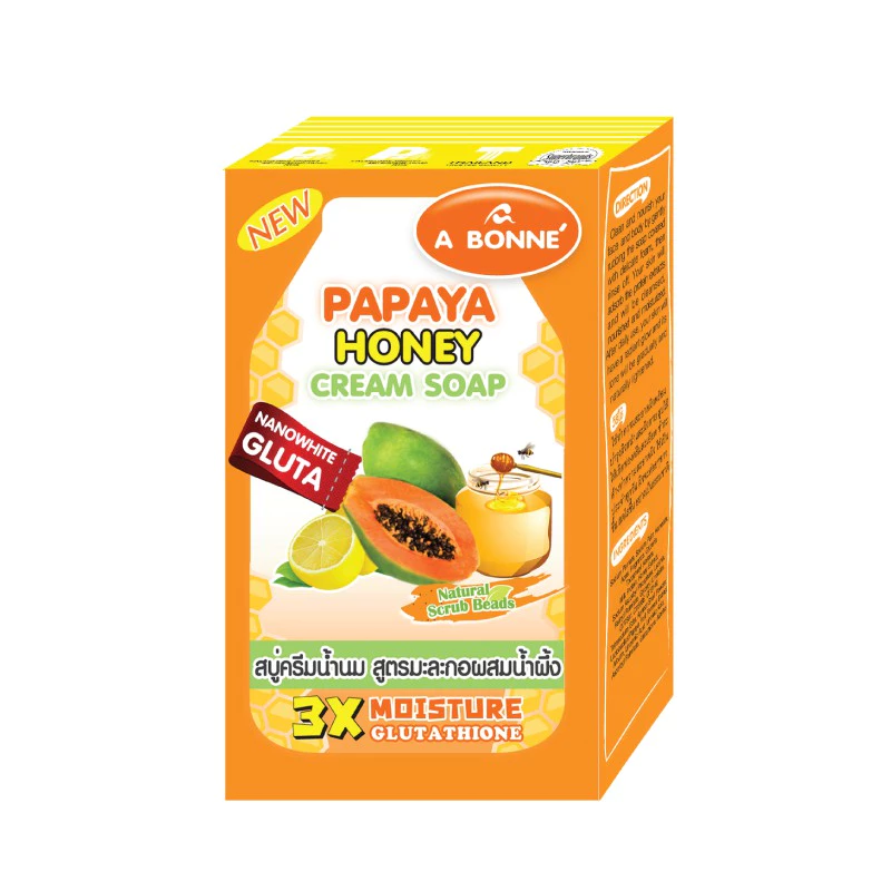 th-11134207-7ras8-m34vn9zkhub19f A BONNE Papaya Honey Glow Soap 90 gr - الصورة 1
