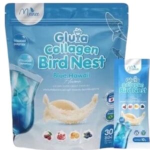 Manee Gluta Collagen Bird Nest Blue Hawaii 30 sachets