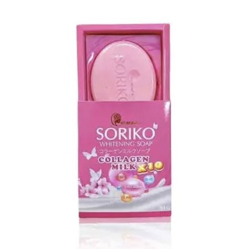 SORIKO Collagen Milk Soap-630x420 Soriko Whitening Soap 80 gr - الصورة 1