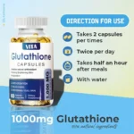 ⁦VITA Glutathione Capsule 1000 mg 60 caps⁩ - الصورة ⁦8⁩