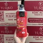 ⁦Yuriko Kojic-Acid AHA Tomato&Vitamin C Body Lotion 500 ml⁩ - الصورة ⁦4⁩