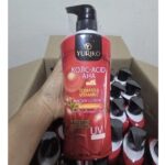 ⁦Yuriko Kojic-Acid AHA Tomato&Vitamin C Body Lotion 500 ml⁩ - الصورة ⁦2⁩
